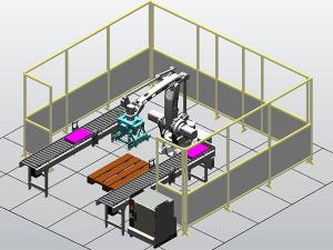 Sistema de capacitación con robot paletizador